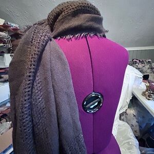 stylish brownish scarf to accessorize your coats- lots of length with this one